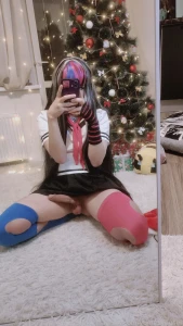 Merry christmas p fyp femboy twink trap cute cosplay danganronpa ibuki part 1