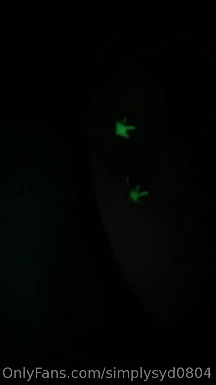 Here s them glowing in the dark 