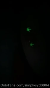Here s them glowing in the dark
