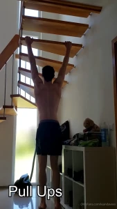 Join me for a quick arm workout amp then a shower to see me cum like