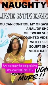 Im going live tonight at 9 00 pm est don t miss it