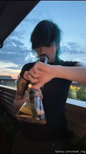 Blue emo boy now xx goth emo piercings splittongue ftm trans part 1