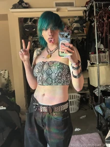 My tongue is pierced too btw 3 goth alt emo splittongue tonguesplit