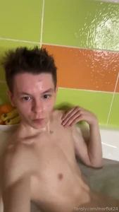 I just woke up lying in a hot bath