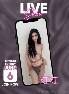 Tonight s your lucky night xixi is going live and she s got something