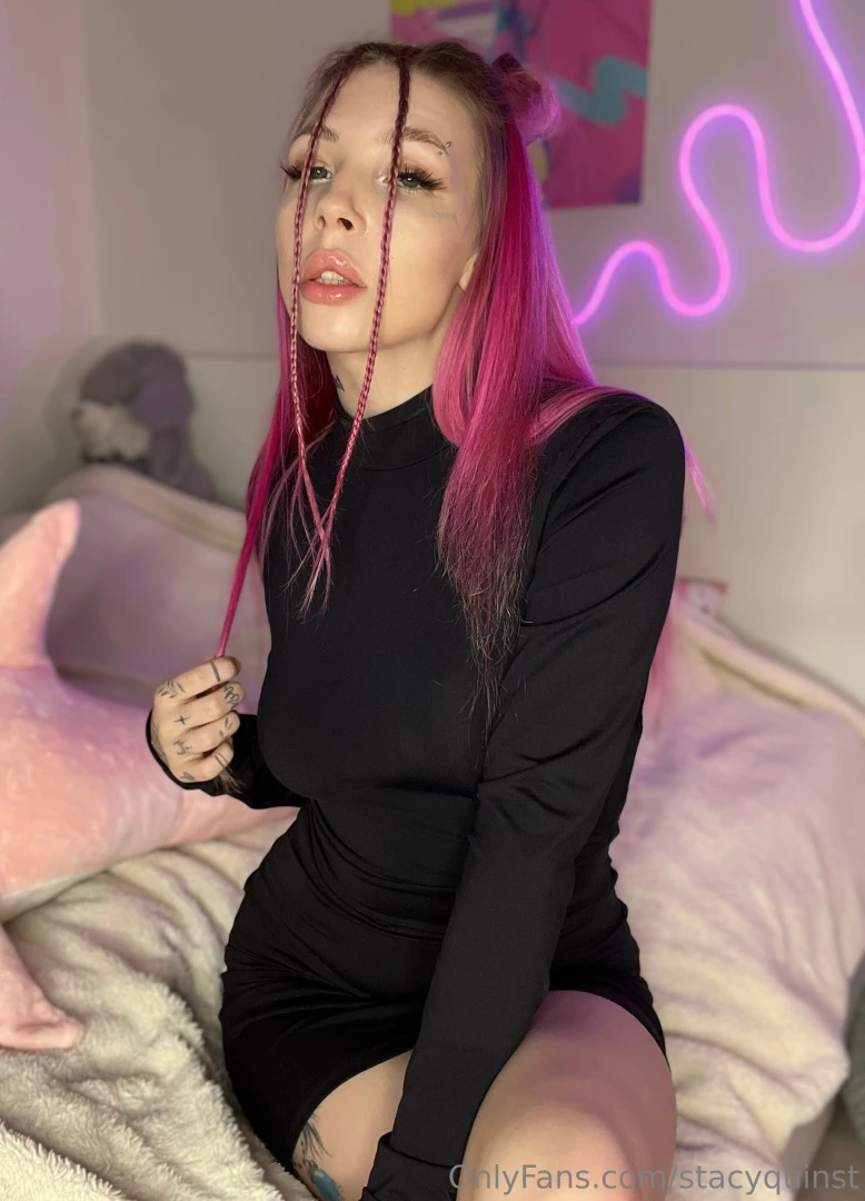 Black is my style anchor it highlights the brightness of my pink hair 