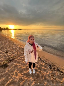 I love heading to the beach in the evening just walking toward the