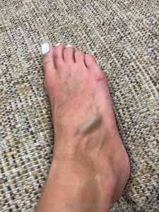 Barefoot ballbusting is no joke folks you should see his balls though