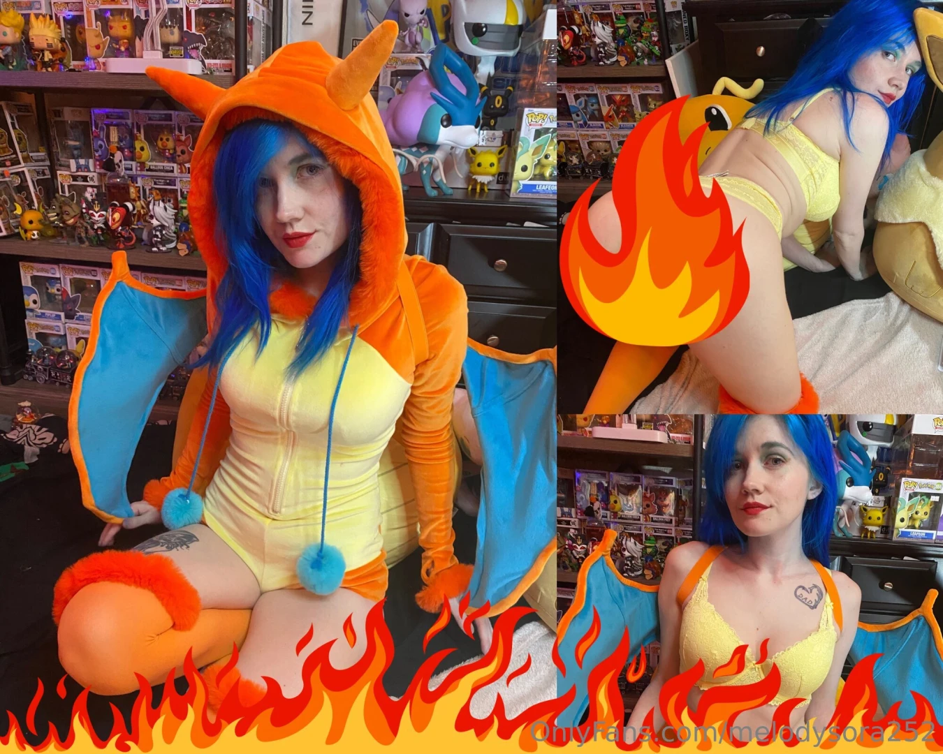 This charizard is on fire this red hot photo set includes exclusive 