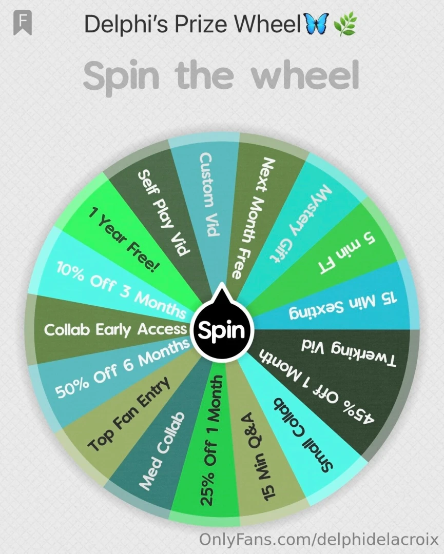 Spin the wheel is back all winning options tip 10 to spin max 5 spins 