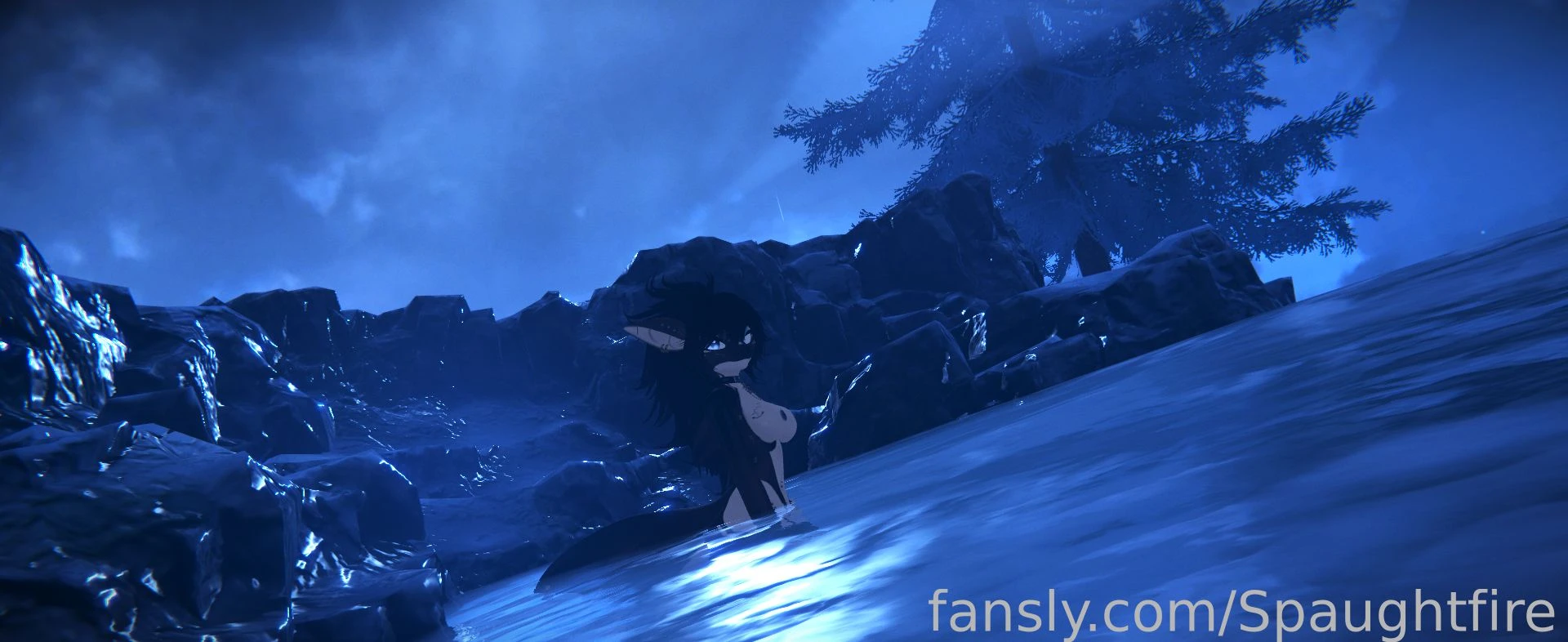 Banda is a bit shy around the camera but the site of the ocean part 4 