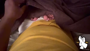 Living the dream surfer s feet on my lap a cozy moment under the