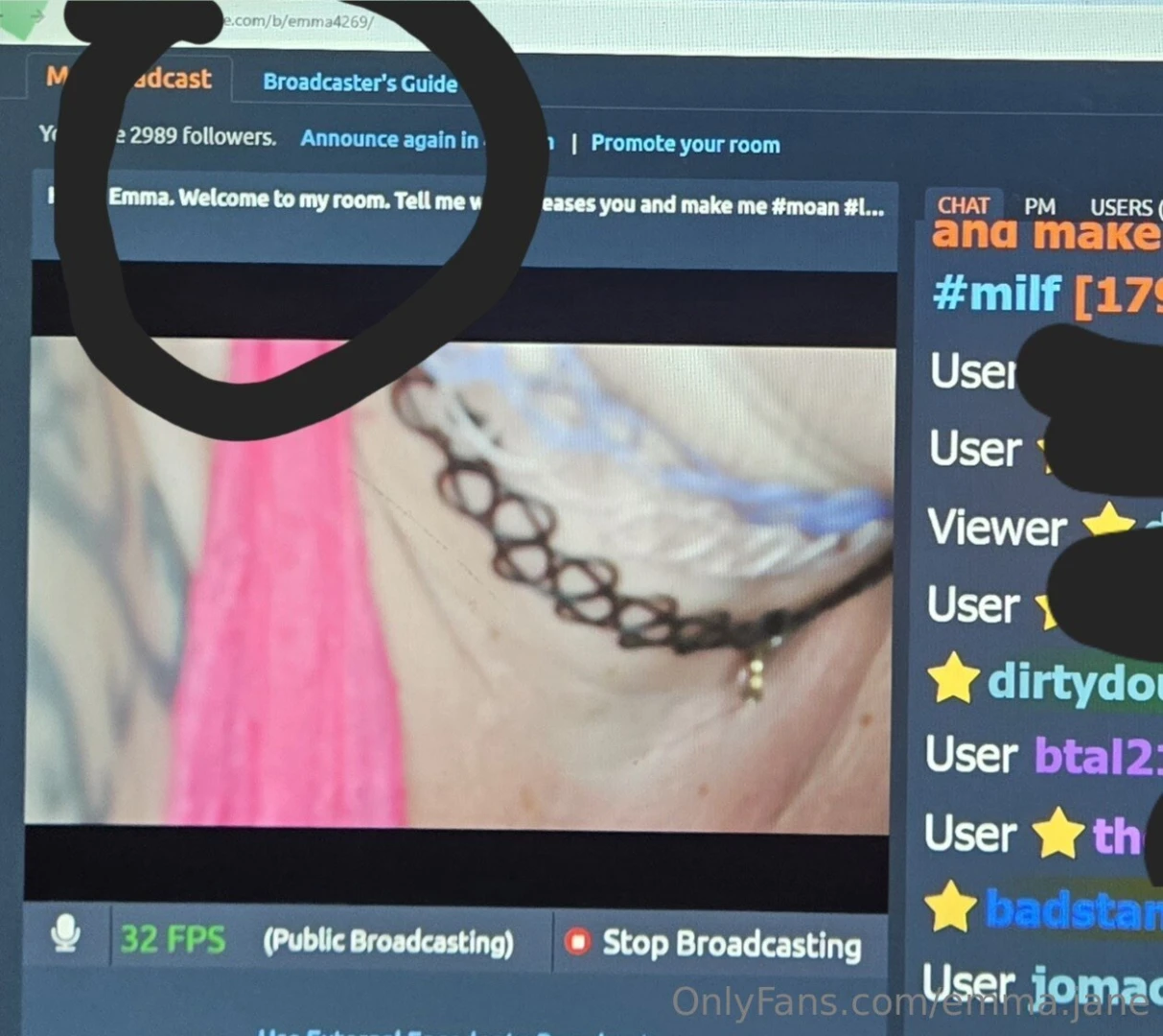 Cum to my live streams 