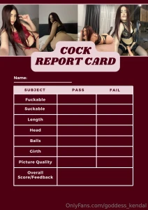 Cock report card time think you ve got something worth showing off i