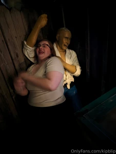 Having a fun night out and chilling with this pirate statue argh me part 1