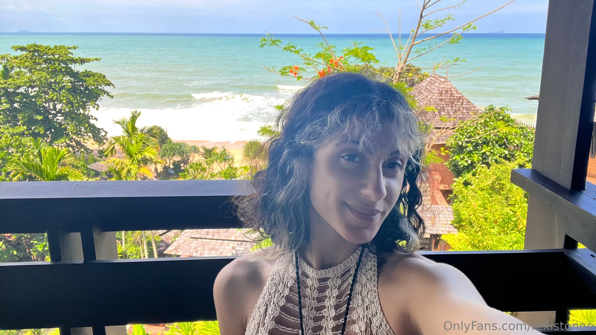 Ocean behind me mischief in my eyes you came for the view but now you 