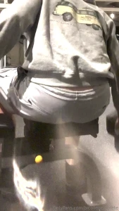 Ass out in the gym