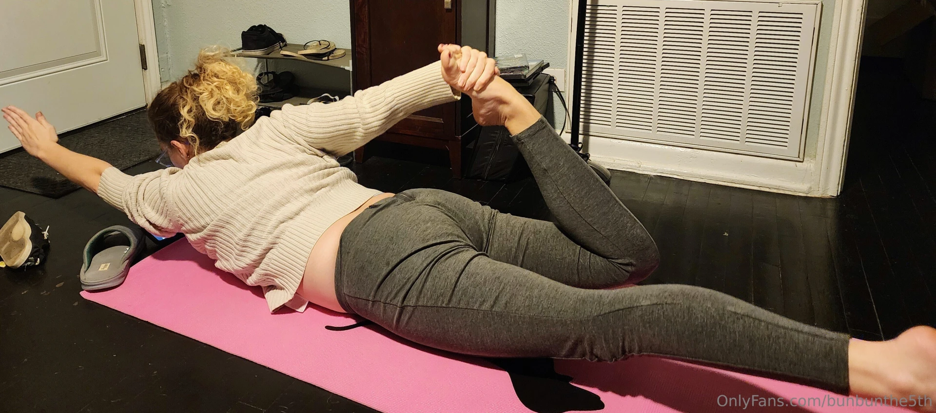 This pose will really work your core and i mean that in more ways than 