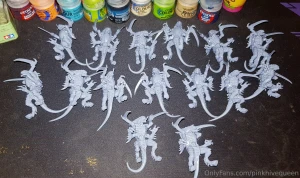 Ding tyranid warriors fresh out the hive ship ready for painting