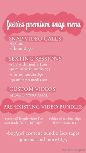 Hello everyone just want to show you my snap menu and let you know you part 1