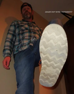 Rugged contractor patrick shows off his work boots filthy sweaty socks part 32