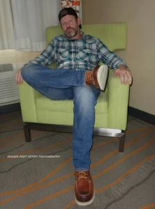 Rugged contractor patrick shows off his work boots filthy sweaty socks part 19