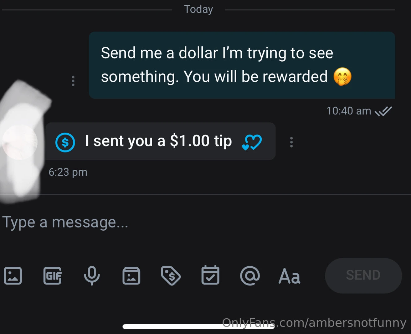 This is why i asked for a dollar some people can and some people can t 