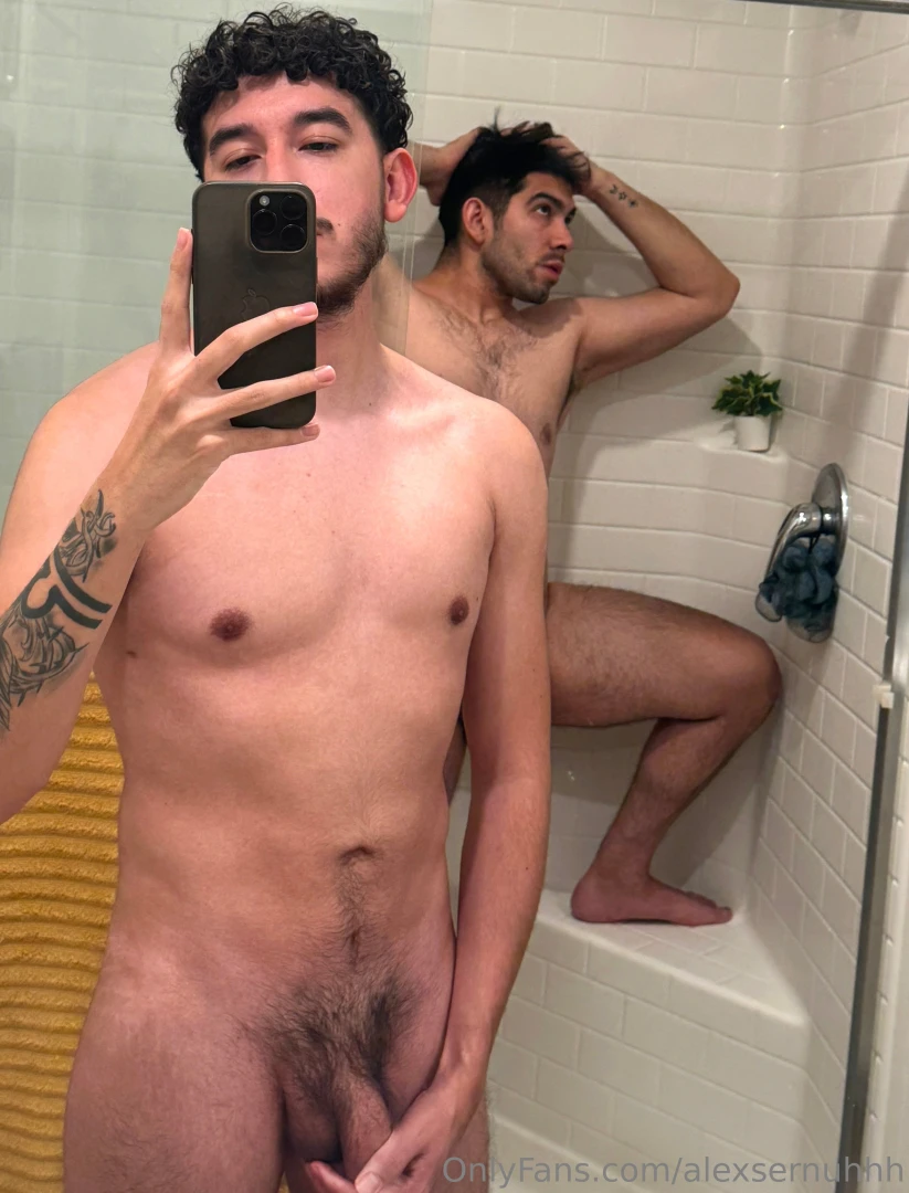 Came back from the gym extra sweaty finished off in the shower 