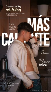 Live hoy a las 8pm mx - te espero