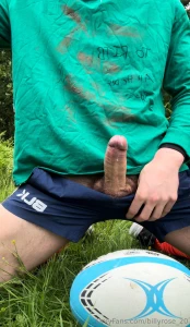 I love outdoors especially playing rugby gets me soooo turned on just