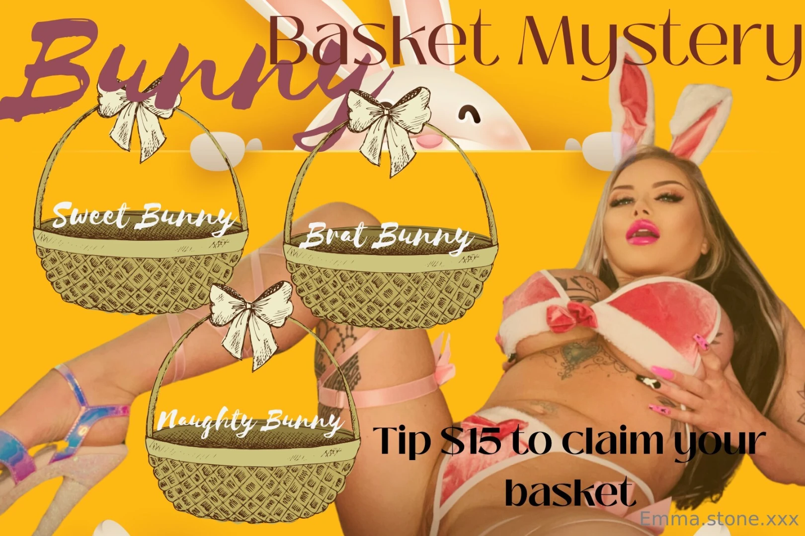 She s packed 3 easter baskets and each one s stuffed with sin choose 