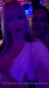 Barbie gets fondled in strip club by slut