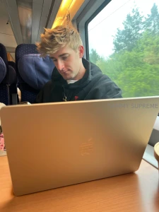 While i work on the train to frankfurt you may do your work under the part 1