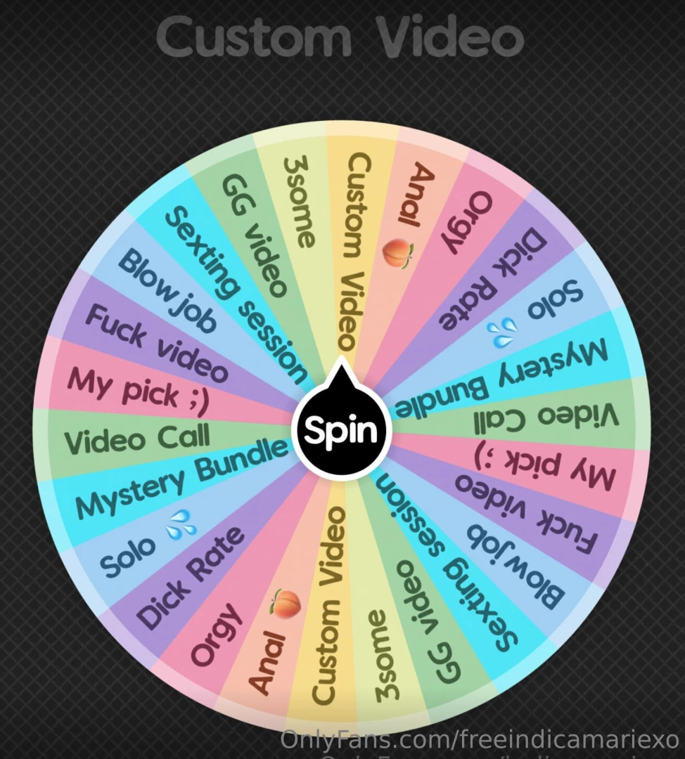 Wheel spin spin the wheel and see what you win put some big prizes on 