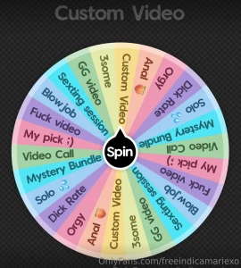 Wheel spin spin the wheel and see what you win put some big prizes on