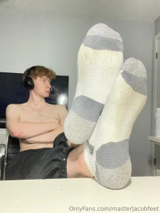 Nothing better than ripping off my smelly socks after work and letting