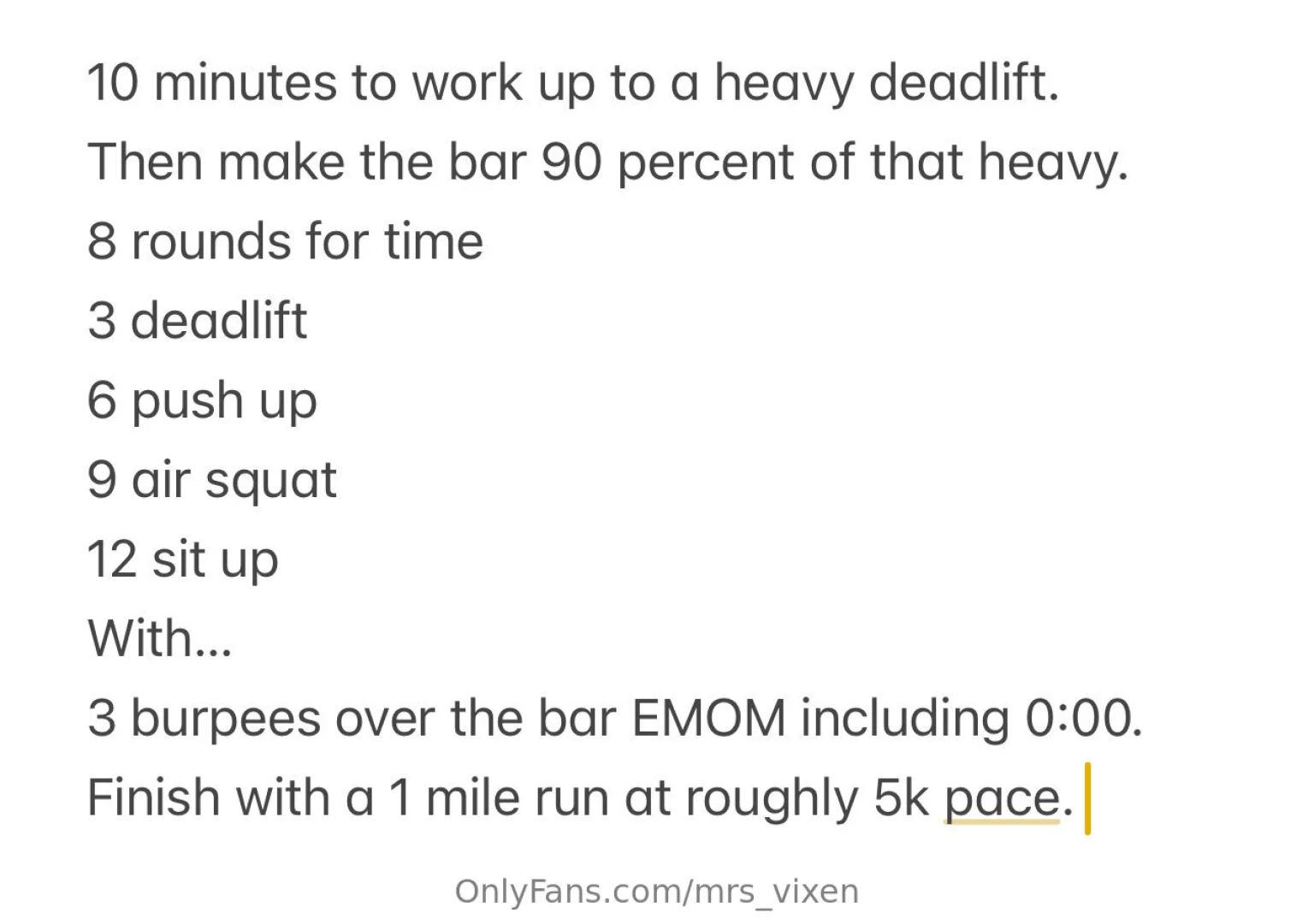 Swipe for the workout - gt 