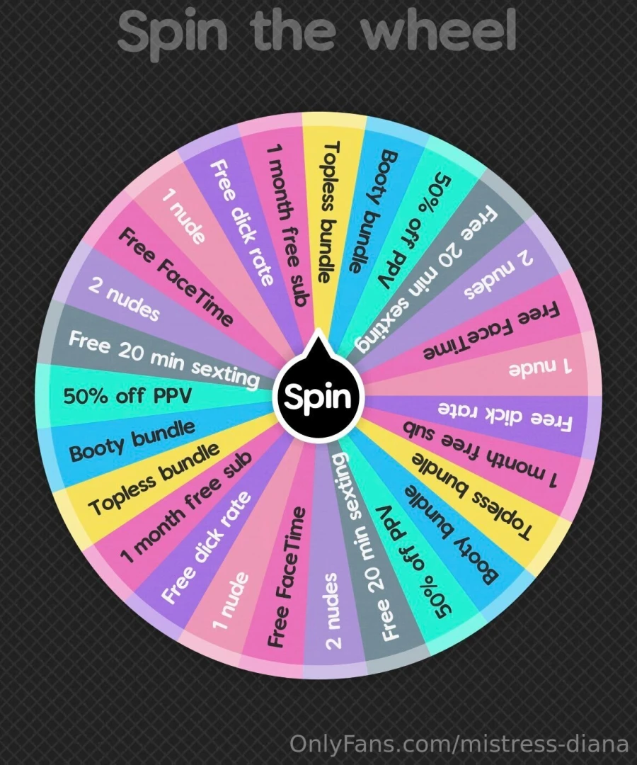 Would you like to spin come to play 15 - 1 spin 20 - 2 spins 25 - 3 