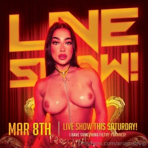 Live show this saturday 9 30pm til late who s joining me there will be