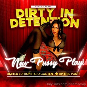 My new college girl pussy play getting dirty in detention is live