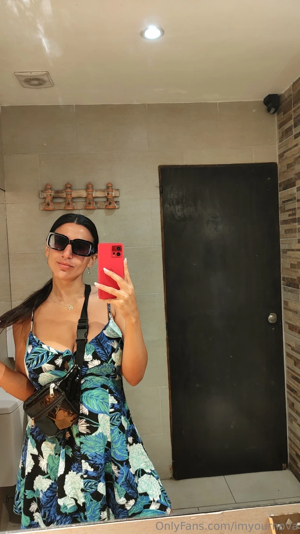 In the public bathroom playing for my naughty client 