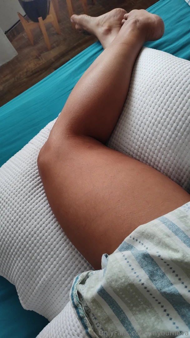 Like this but clinging to your leg and cock good morning my love 