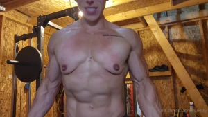 Little bicep pump action with my thick dense veins