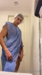 Before my first operation i went to the office bathroom and released