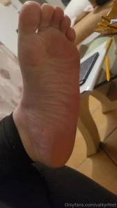 After taking off my socks