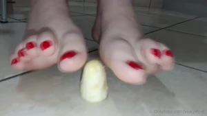 This little piece of banana represents you slave