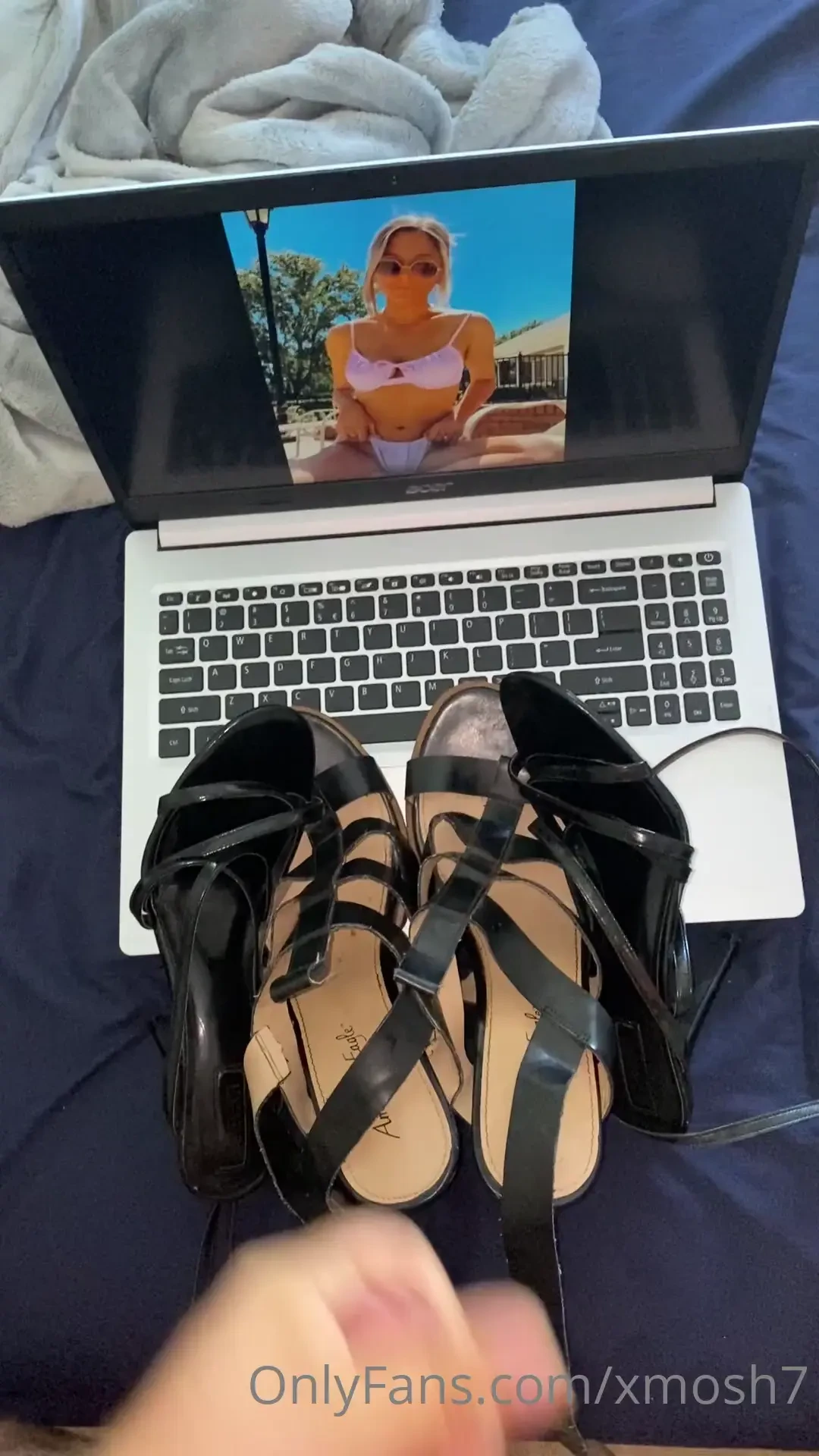 A friend sent me some shoes to fuck and cum on 