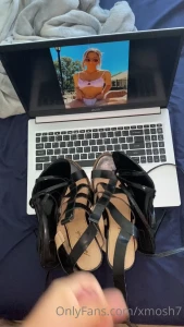 A friend sent me some shoes to fuck and cum on