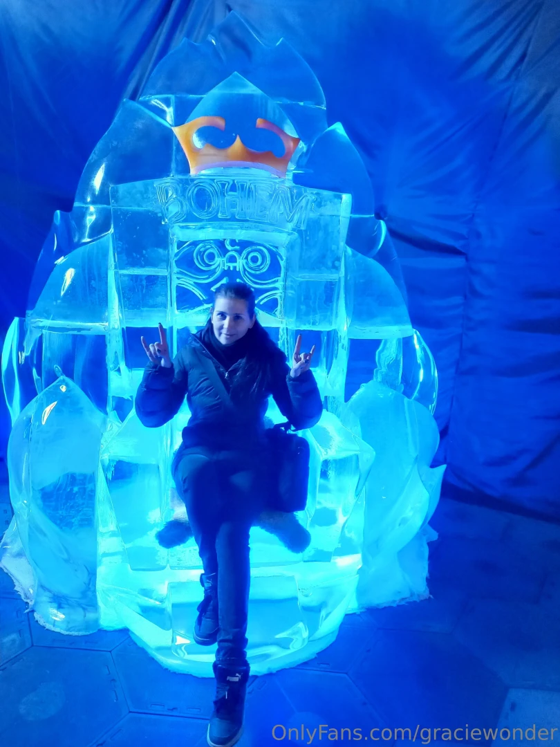 In ice room 
