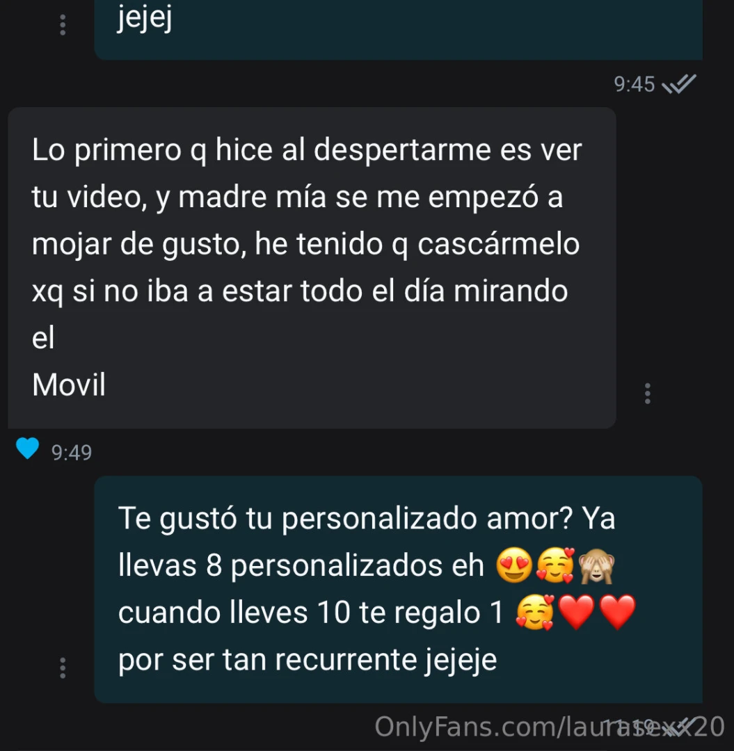 Personalizados entregados con xito me encanta cumplir vuestras fantas part 1 